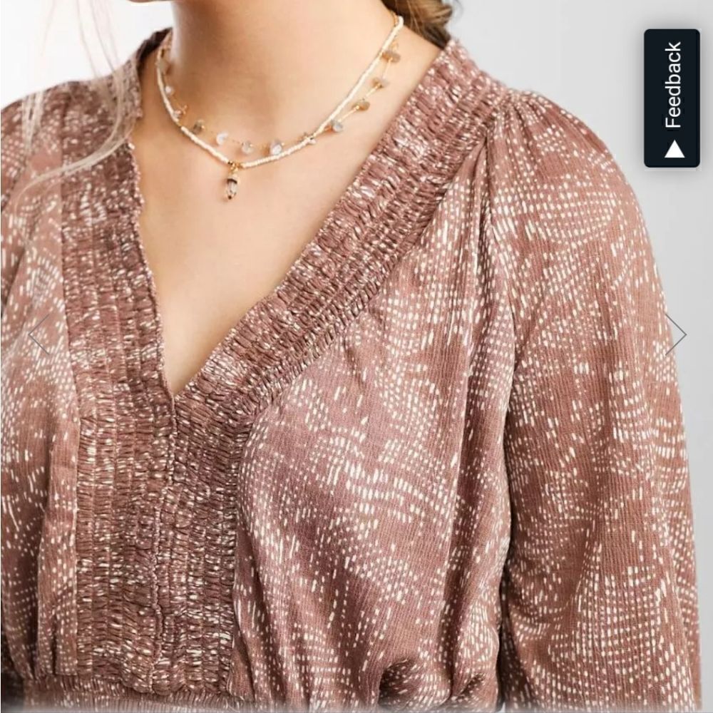 Buckle daytrip boho cottagecore blouse